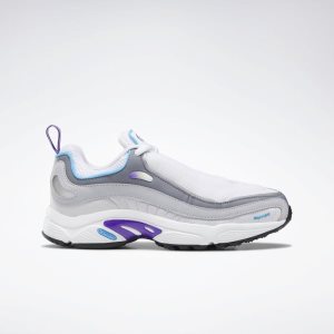 Reebok Daytona DMX Turnschuhe Damen - Weiß/Lila/HellBlau - DE 913-TFU